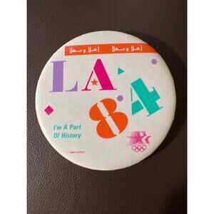 *Vintage* Official 1984 Olympics pin-back Button